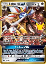 Solgaleo-GX 89/149 Rare Holo GX from 30th Celebration