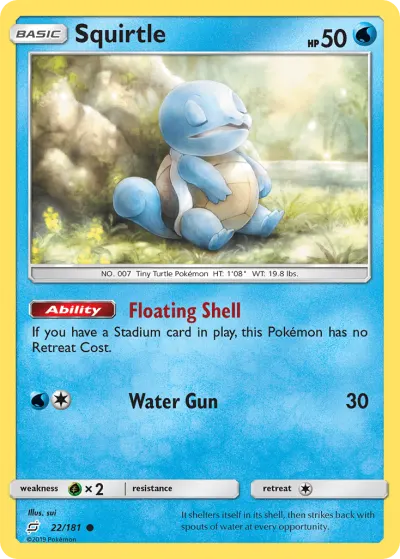 Squirtle 22/181 Common from Team Up
