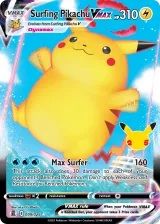 Surfing Pikachu VMAX 9/25 Rare Holo VMAX from Celebrations