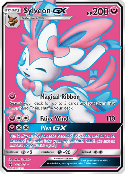 Sylveon-GX 140/145 Ultra Rare from Guardians Rising