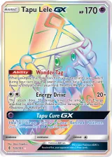 Tapu Lele-GX 155/145 Rainbow Rare from Guardians Rising