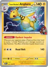 Team Rocket's Ampharos 074/182 Uncommon from Destined Rivals