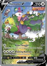 Tornadus V 185/198 Ultra Rare from Chilling Reign