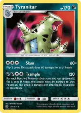 Tyranitar 87/168 Rare Holo from Celestial Storm