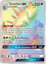 Tyranitar-GX 223/214 Rainbow Rare from Lost Thunder