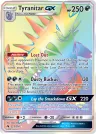 Tyranitar-GX 223/214 Rainbow Rare from Lost Thunder