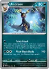 Umbreon 130/197 Uncommon from Obsidian Flames