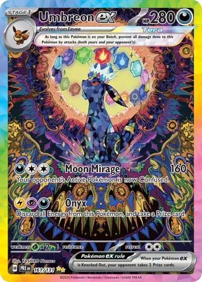 Umbreon ex 161/131 Special Illustration Rare from Prismatic Evolutions