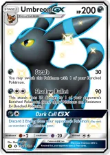 Umbreon-GX SV69/SV94 Shiny Rare GX from Hidden Fates
