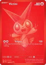 Victini 172/086 Black White Rare from White Flare