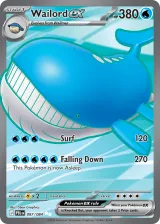 Wailord ex 097/084 Ultra Rare from Pitch Black