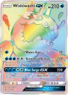 Wishiwashi-GX 151/145 Rainbow Rare from Guardians Rising