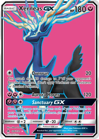 Xerneas-GX 126/131 Ultra Rare from Forbidden Light