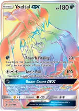 Yveltal-GX 137/131 Rainbow Rare from Forbidden Light