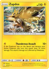 Zapdos 40/181 Rare Holo from Team Up