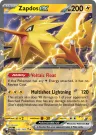Zapdos ex 145/165 Double Rare from 151