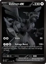 Zekrom ex 172/086 Black White Rare from Black Bolt